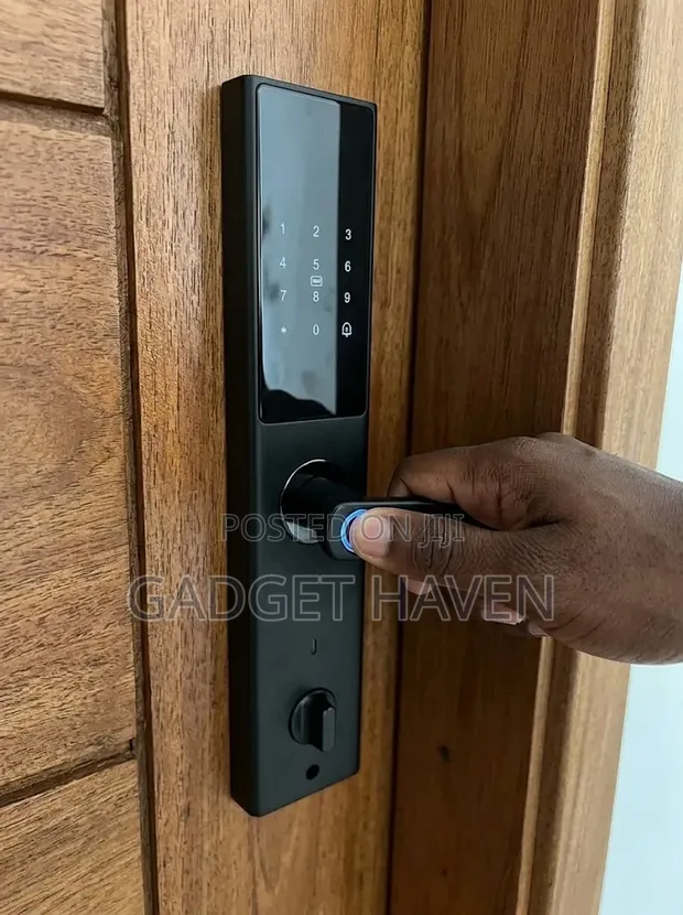Smart Door Lock na Kidole, Nenosiri, Kadi & App Control - 1