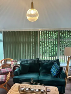 Green Vertical Blinds - Brand New
