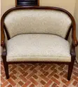 Set ya Sofa ya Kale ya Ngozi Iliyoingizwa na Viti vya Mkono - 1