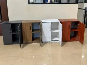 Boss Office Products Wooden Storage Cabinet with 2 Lockable Doors