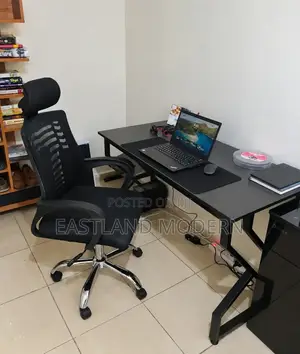 Set ya Dawati la Ofisi na Kiti cha Ergonomic