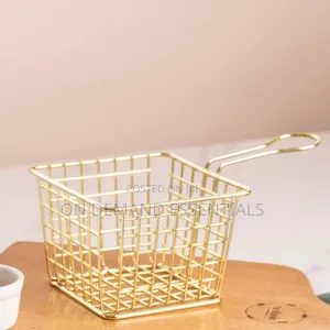 Kikapu cha French Fries - Dhahabu