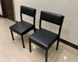 Black Padded Visitor Chairs - 1