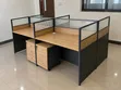 Four-Seater Wooden Office Workstation - 4