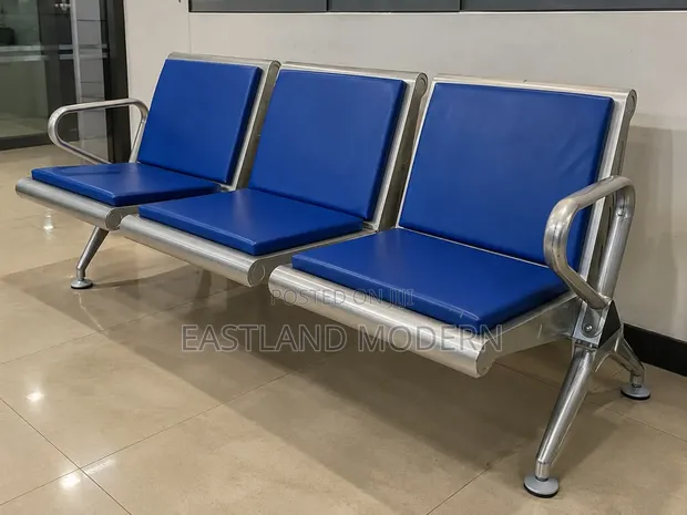 Benchi la Kusubiri la Viti Vitatu Vilivyotiwa Pedi - 1