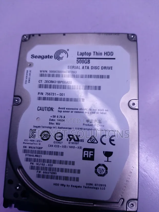 Seagate 500GB Laptop Hard Drive - 1