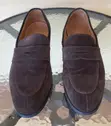 Thom Wills Dark Brown Suede Penny Loafers - 2