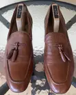 H-London Brown Tassel Loafers - Size 9 - 2