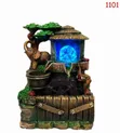Decorative Tabletop Water Fountain with LED Lights - 2
