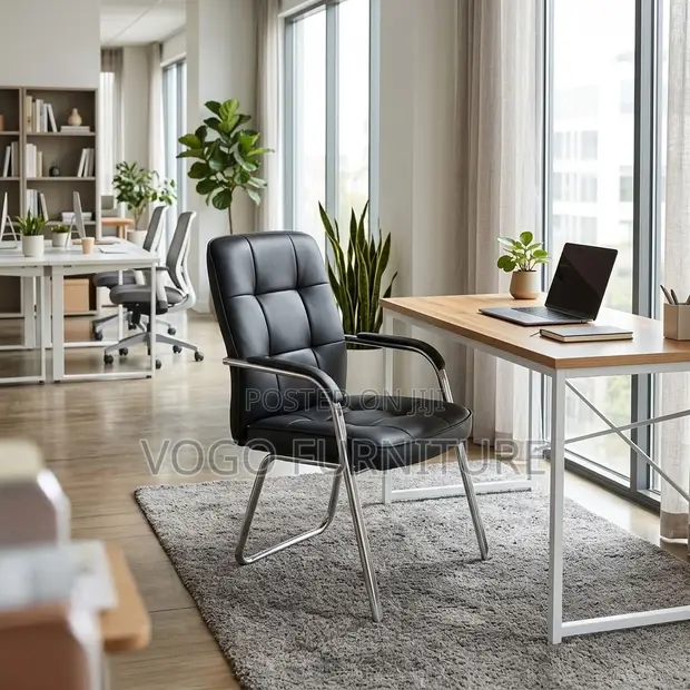 Executive Office Visitor Chair - Black - 1