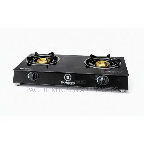 Smart Pro 2 Burner Glass Top Gas Stove - 1