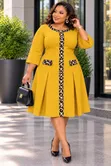 Classic A-Line Dress - Kitambaa cha Senori - 5