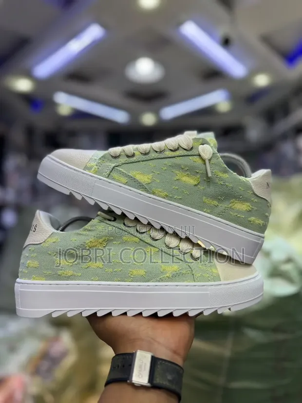 Numeris Atelier Low "Chalk Green Olive" Sneakers - 1