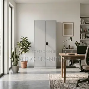 Office Cabinet | 2-Door Full Metallic Storage