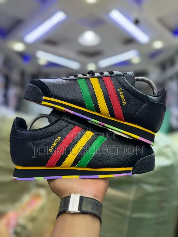 Adidas Samoa "Rasta" Viatu vya Ngozi vya Ubora - 1