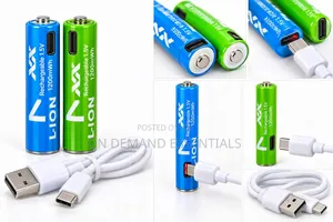 Rechargeable USB AAA Batteries (2pcs)