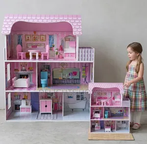 Large Wooden Doll House-G