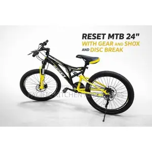 Baiskeli ya Mlima ya Reset 26" na Gears, Shocks & Disc Brakes