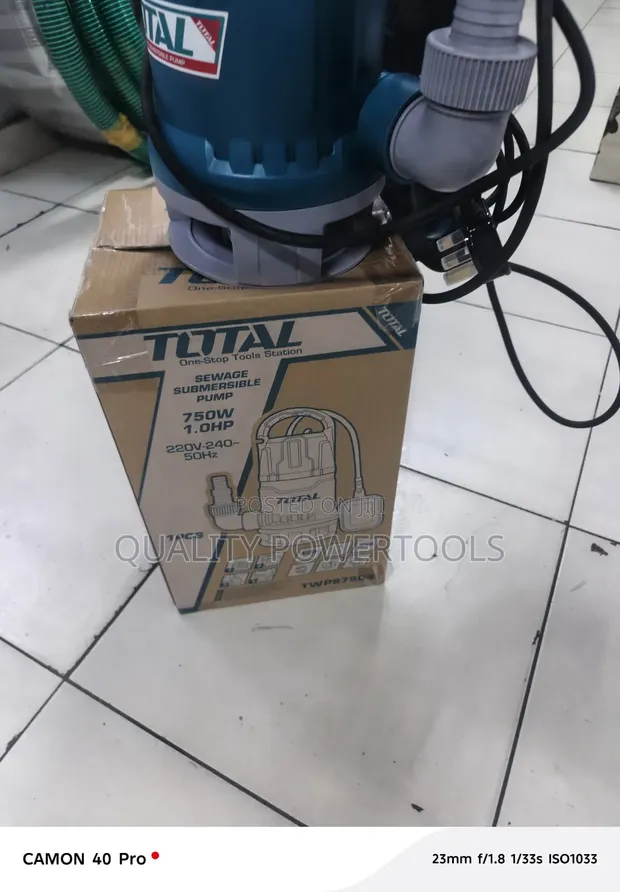 TOTAL 1HP Kisima cha Maji Taka cha Kuzama - 1