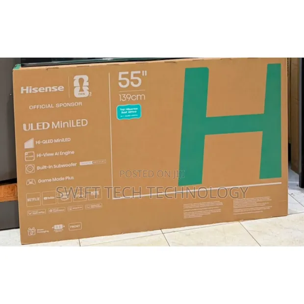 Hisense 55" U6 Series Mini-LED ULED 4K VIDAA TV, Dolby Vision - 1