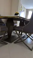 Dining Set ya 6-Seater Marble Gray - 2