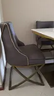 Dining Set ya 6-Seater Marble Gray - 3