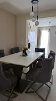 Dining Set ya 6-Seater Marble Gray - 4