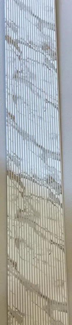PS Wall Panel Marble Design | White & Gold Decorative Cladding - 1