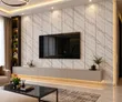 PS Wall Panel Marble Design | White & Gold Decorative Cladding - 2