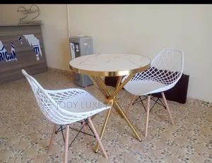 Durable Dining Table with Eames Chair