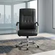 Black High Back Boardroom Leather Chair - 3