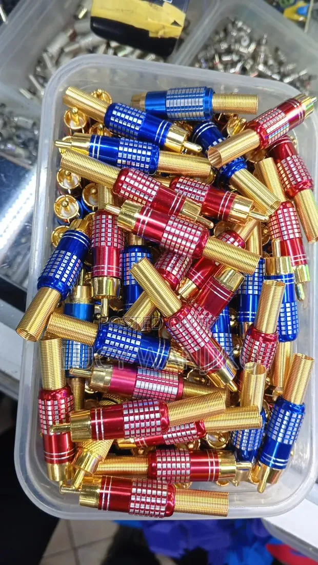 RCA Red and Blue Audio/Video Connectors - 1