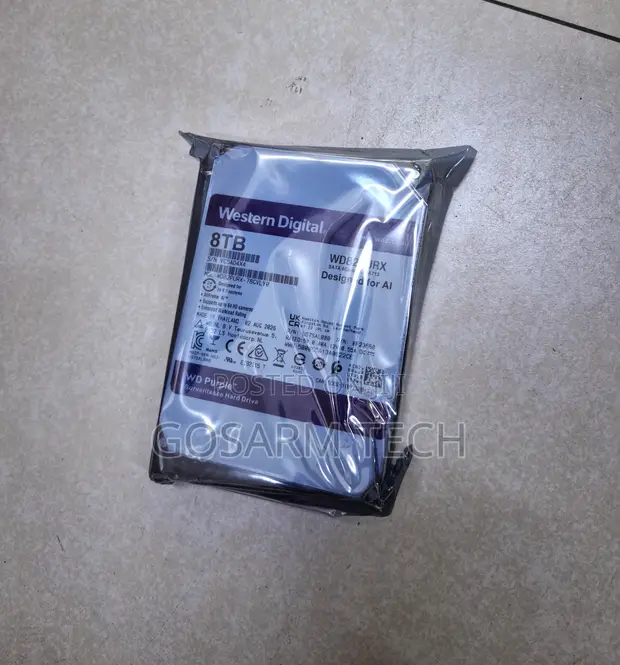 Western Digital WD Purple Pro 8TB HDD kwa CCTV - 1