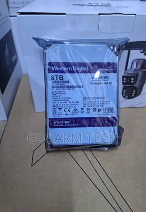 Western Digital Purple 8TB SATA Hard Drive kwa DVR/NVR