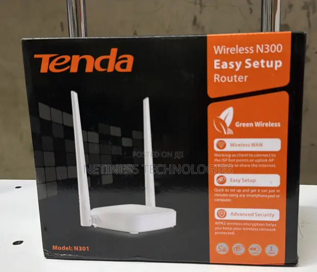 Tenda N301 Wireless N300 Router - 1