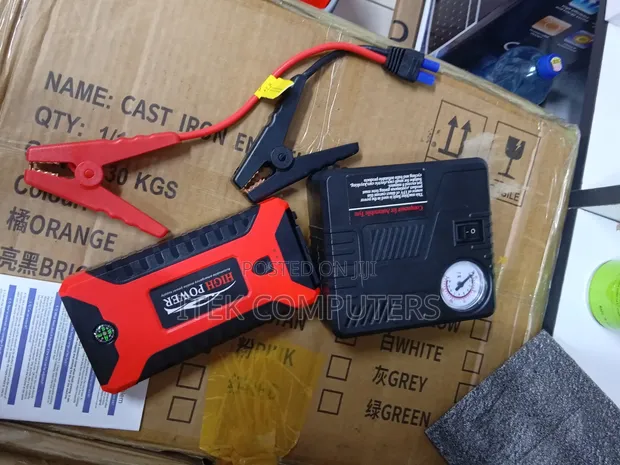 Portable Car Jump Starter na Compressor Iliyojengewa Ndani - 1