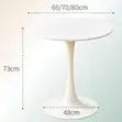 White Round Dining Table - 1