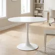 White Round Dining Table - 2