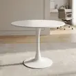 White Round Dining Table - 3