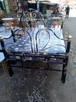 Brand New 4x6 Metallic Bed with Heavy Duty Mattress - 1