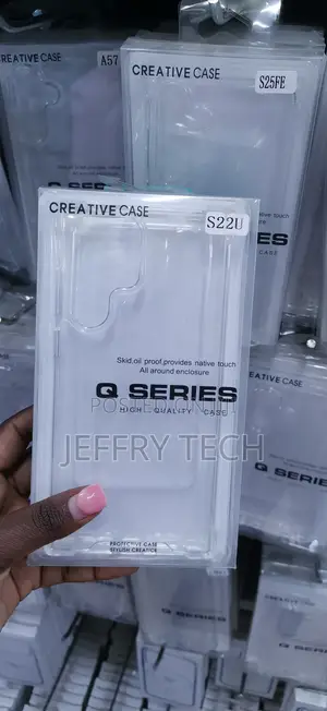 Creative Case Q Series Cover Nyeusi kwa Samsung Galaxy S22 Ultra