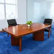 Meza ya Mikutano ya 2.4m - Mbao Kahawia - 1