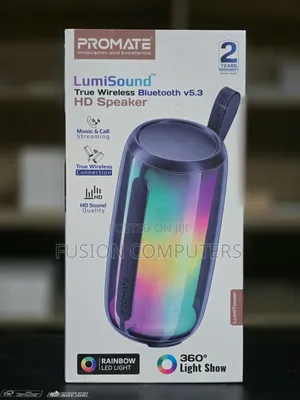 Promate LumiTower LumiSound 8W Spika Portable ya Bluetooth Isiyo na Waya