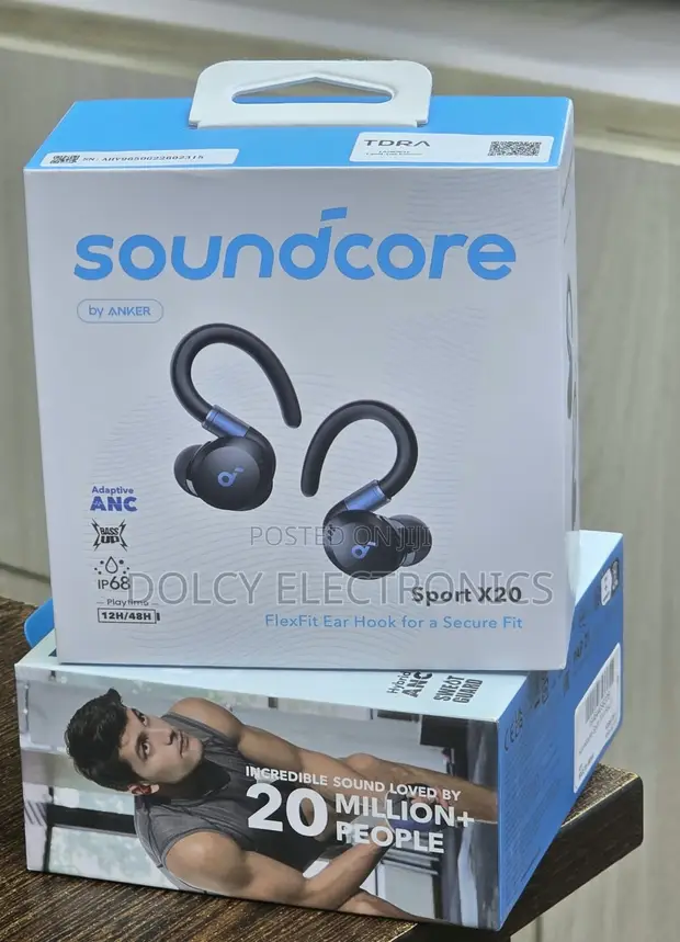 Soundcore Sport X20 Earbudi za Wireless zenye Ear-hook - 1
