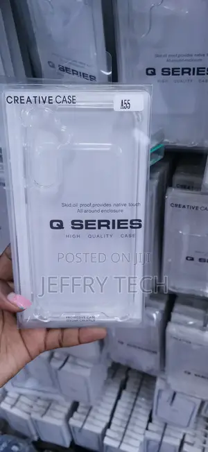 Q Series Clear Protective Case kwa Samsung Galaxy A55