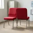 Red Armless Conference/Study Chair - 2