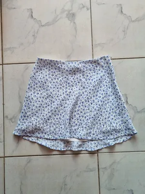 Ladies' Blue Polycotton Flare Skirt - Used