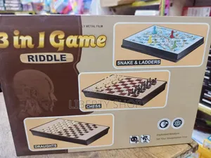 Mchezo wa Bodi wa 3-in-1 wa Kavu na Vitendawili