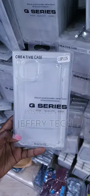 Q Series Kesi ya TPU Nyeupe kwa iPhone 15 Plus