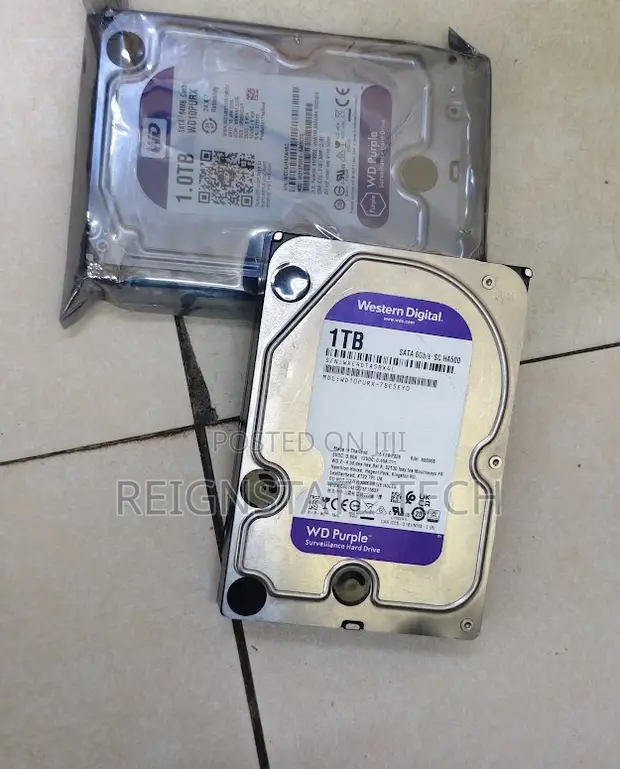 1TB WD Hard Drive ya Surveillance - Hifadhi ya CCTV yenye Uwezo Mkubwa - 1